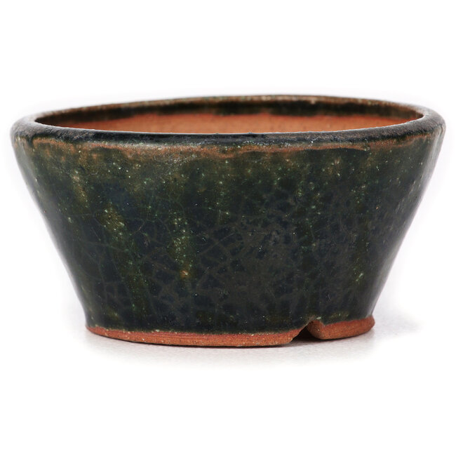 Ronde groene bonsai pot van Bonsai - 70 x 70 x 35 mm