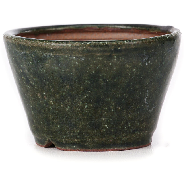 Round green bonsai pot by Bonsai - 75 x 75 x 45 mm