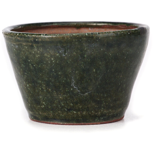 Maceta de bonsái verde redonda de Bonsai - 75 x 75 x 45 mm
