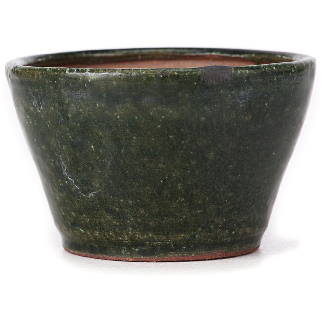 Maceta de bonsái verde redonda de Bonsai - 75 x 75 x 45 mm