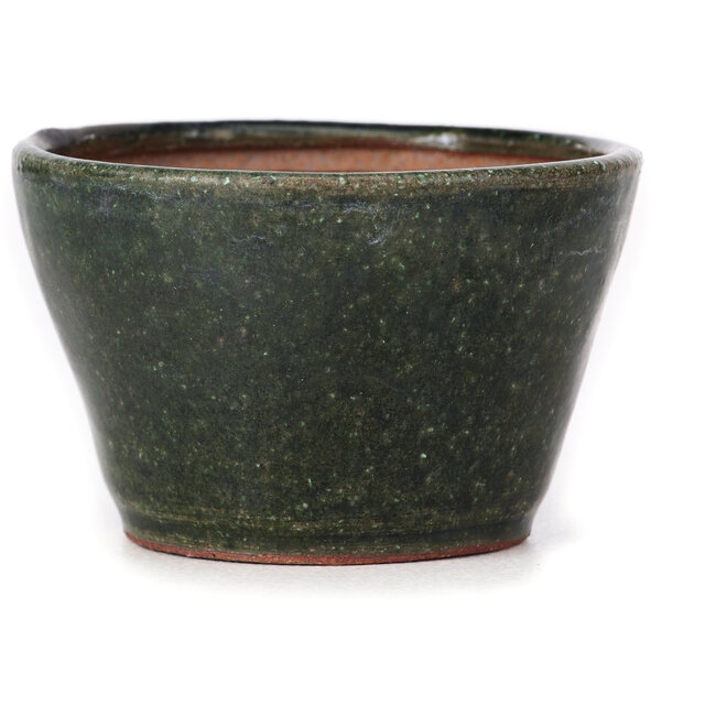 Pot à bonsaï rond vert par Bonsai - 75 x 75 x 45 mm