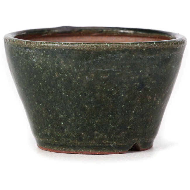 Pot à bonsaï rond vert par Bonsai - 75 x 75 x 45 mm