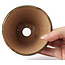 Pot à bonsaï rond vert et marron par Bonsai - 100 x 100 x 60 mm
