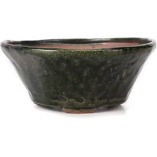 Bonsai 130 mm round green bonsai pot by Bonsai, Japan