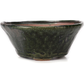 Bonsai Pot à bonsaï vert rond de 130 mm par Bonsai, Japon