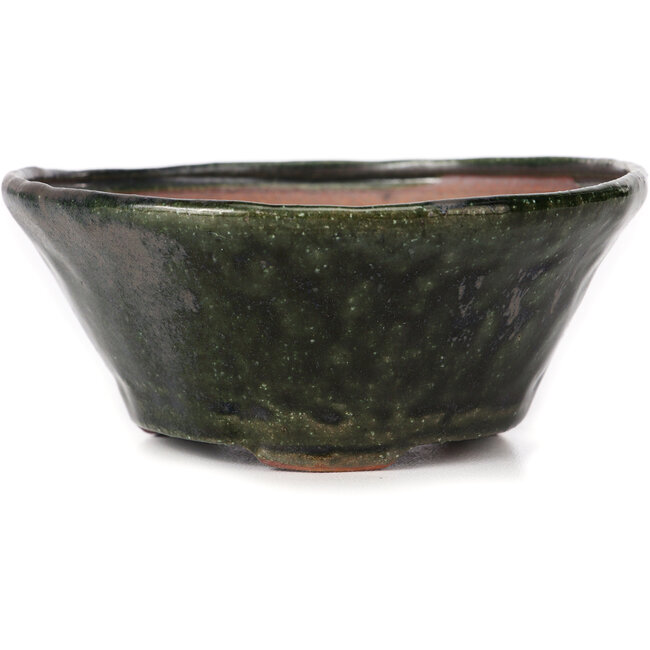 Ronde groene bonsai pot van Bonsai - 130 x 130 x 55 mm