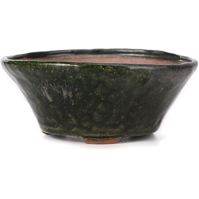 Ronde groene bonsai pot van Bonsai - 130 x 130 x 55 mm