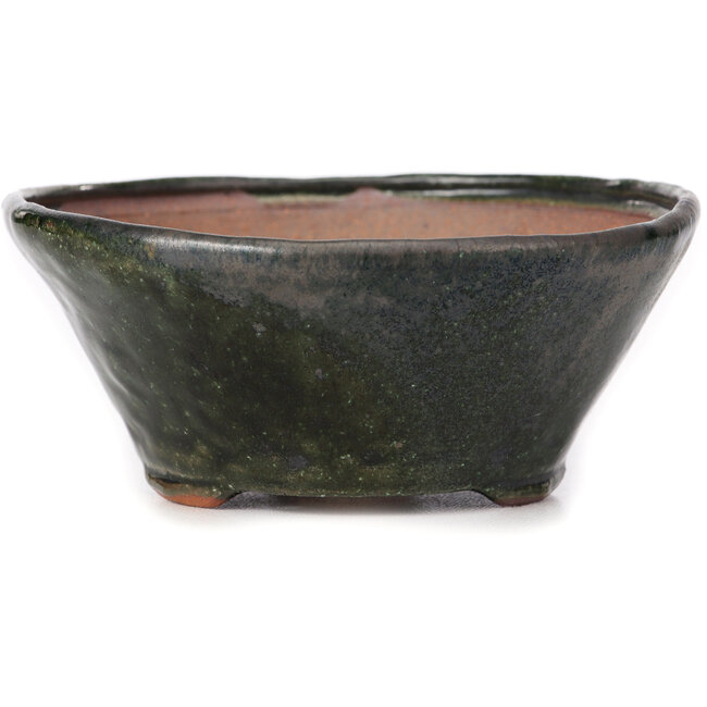 Pot à bonsaï rond vert par Bonsai - 130 x 130 x 55 mm