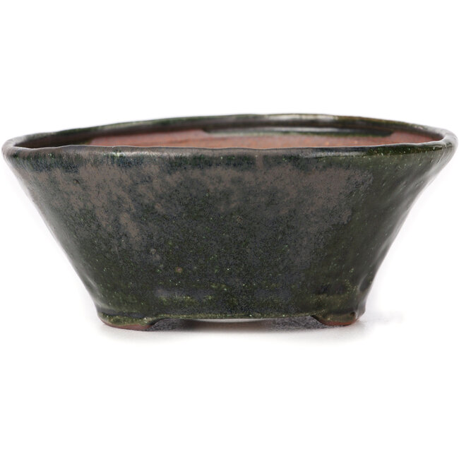 Runde grüne Bonsaischale von Bonsai - 130 x 130 x 55 mm