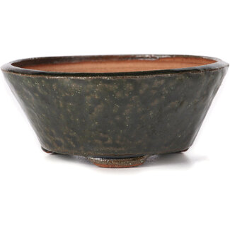 Bonsai Pot à bonsaï vert rond de 120 mm par Bonsai, Japon