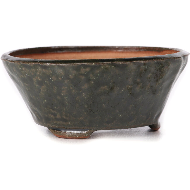 Round green bonsai pot by Bonsai - 120 x 120 x 50 mm