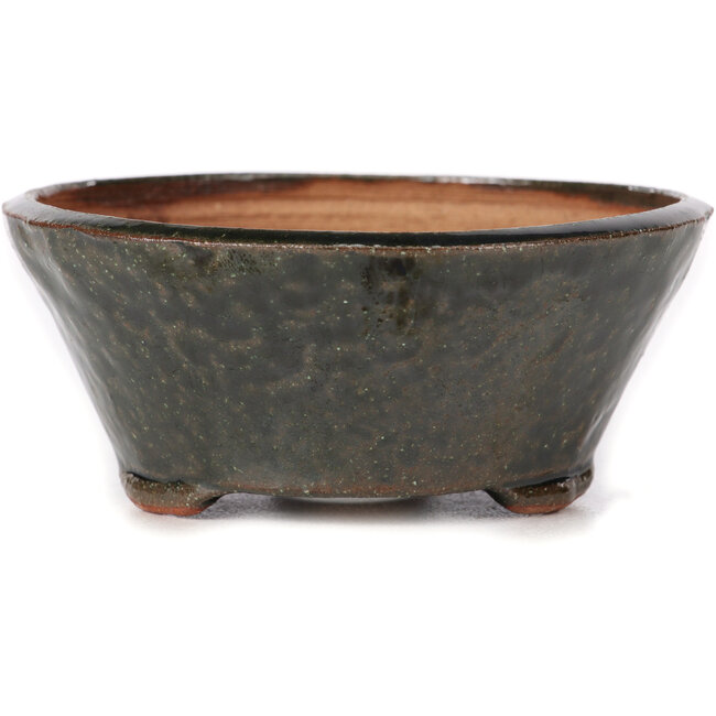Round green bonsai pot by Bonsai - 120 x 120 x 50 mm