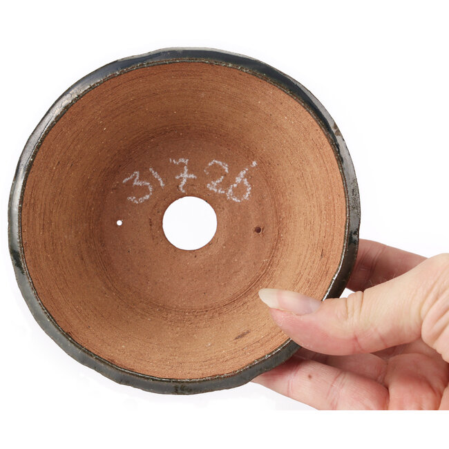 Pot à bonsaï rond vert par Bonsai - 120 x 120 x 50 mm