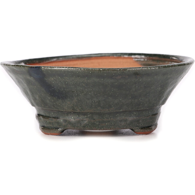 Pot à bonsaï rond vert par Bonsai - 135 x 135 x 50 mm