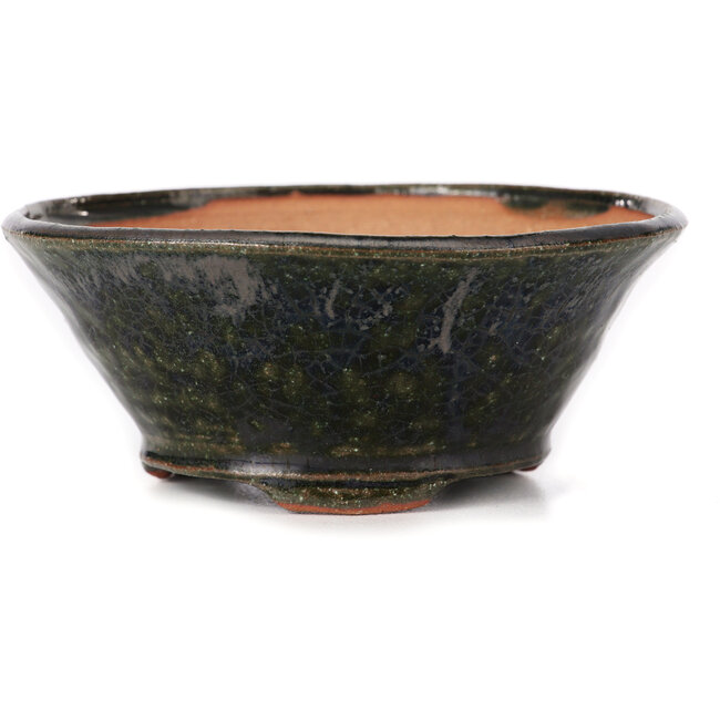 Round green bonsai pot by Bonsai - 120 x 120 x 50 mm