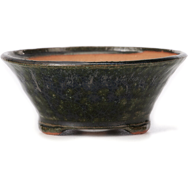 Pot à bonsaï rond vert par Bonsai - 120 x 120 x 50 mm