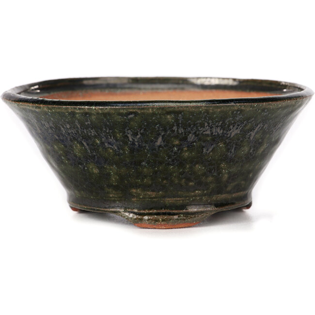 Ronde groene bonsai pot van Bonsai - 120 x 120 x 50 mm