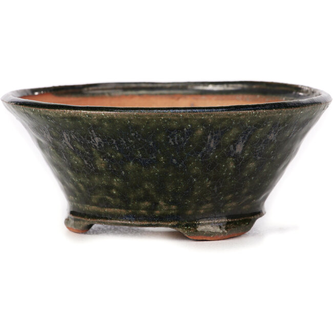 Round green bonsai pot by Bonsai - 120 x 120 x 50 mm