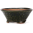 Ronde groene bonsai pot van Bonsai - 120 x 120 x 50 mm