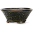 Round green bonsai pot by Bonsai - 120 x 120 x 50 mm