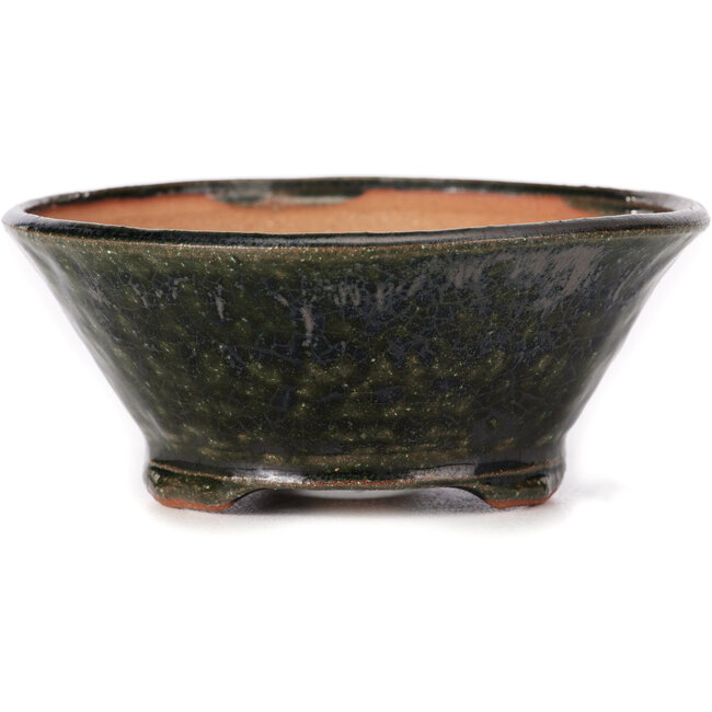 Ronde groene bonsai pot van Bonsai - 120 x 120 x 50 mm