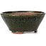 Pot à bonsaï rond vert par Bonsai - 125 x 125 x 55 mm