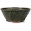 Pot à bonsaï rond vert par Bonsai - 125 x 125 x 55 mm