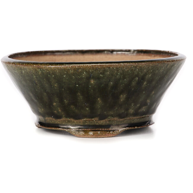 Vaso bonsai rotondo verde di Bonsai - 120 x 120 x 50 mm