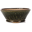 Pot à bonsaï rond vert par Bonsai - 120 x 120 x 50 mm