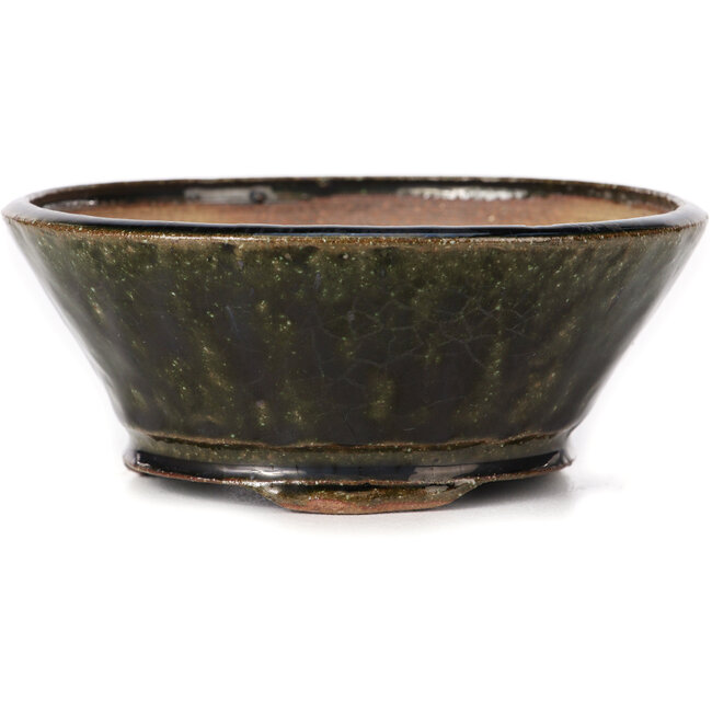 Vaso bonsai rotondo verde di Bonsai - 120 x 120 x 50 mm