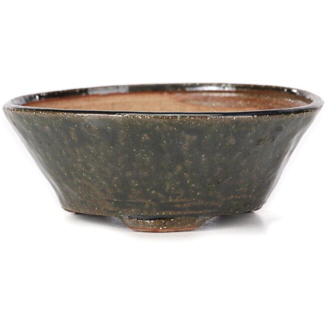 Pot à bonsaï rond vert par Bonsai - 120 x 120 x 45 mm