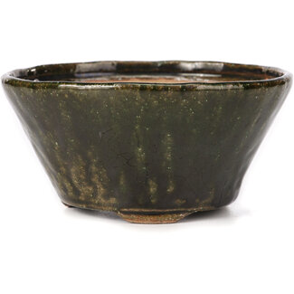 Bonsai 125 mm ronde groene bonsai pot van Bonsai, Japan