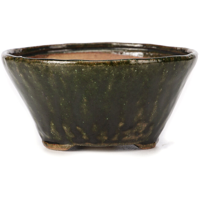 Runde grüne Bonsaischale von Bonsai - 125 x 125 x 60 mm