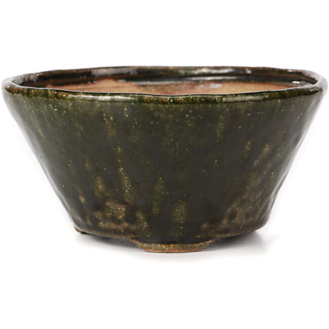 Runde grüne Bonsaischale von Bonsai - 125 x 125 x 60 mm