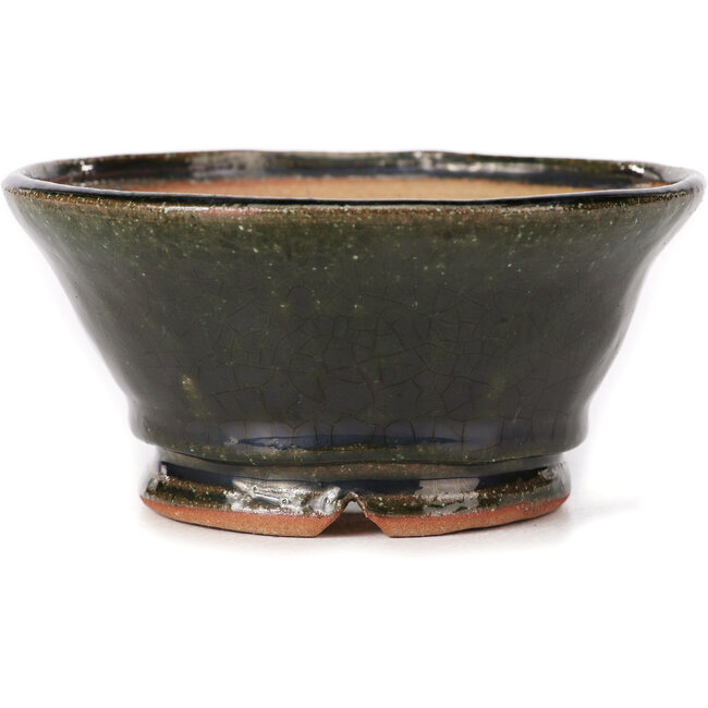 Ronde groene bonsai pot van Bonsai - 120 x 120 x 55 mm