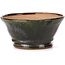 Pot à bonsaï rond vert par Bonsai - 120 x 120 x 55 mm