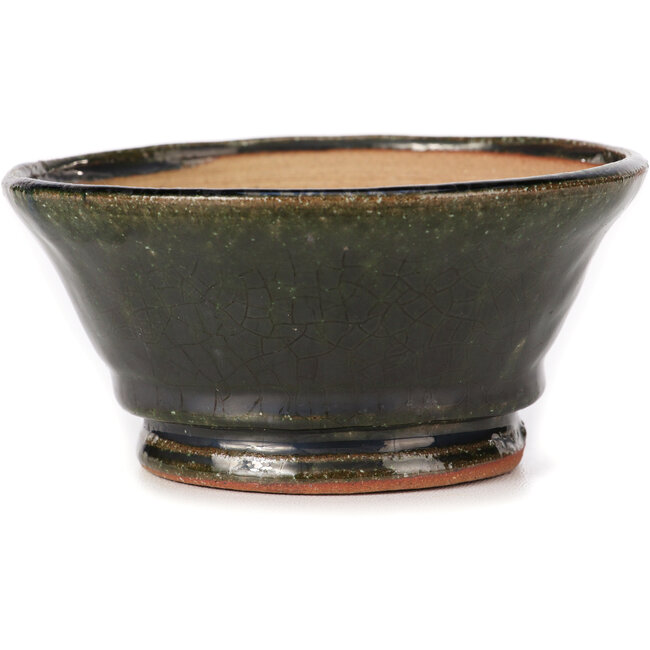 Ronde groene bonsai pot van Bonsai - 120 x 120 x 55 mm