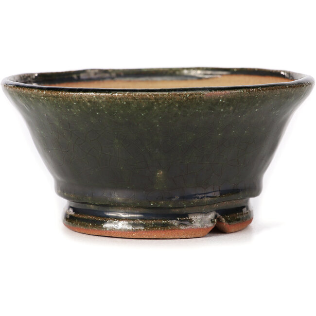 Runde grüne Bonsaischale von Bonsai - 120 x 120 x 55 mm