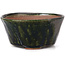 Pot à bonsaï rond vert par Bonsai - 105 x 105 x 50 mm