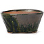 Pot à bonsaï rond vert par Bonsai - 105 x 105 x 50 mm