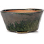 Ronde groene bonsai pot van Bonsai - 105 x 105 x 50 mm