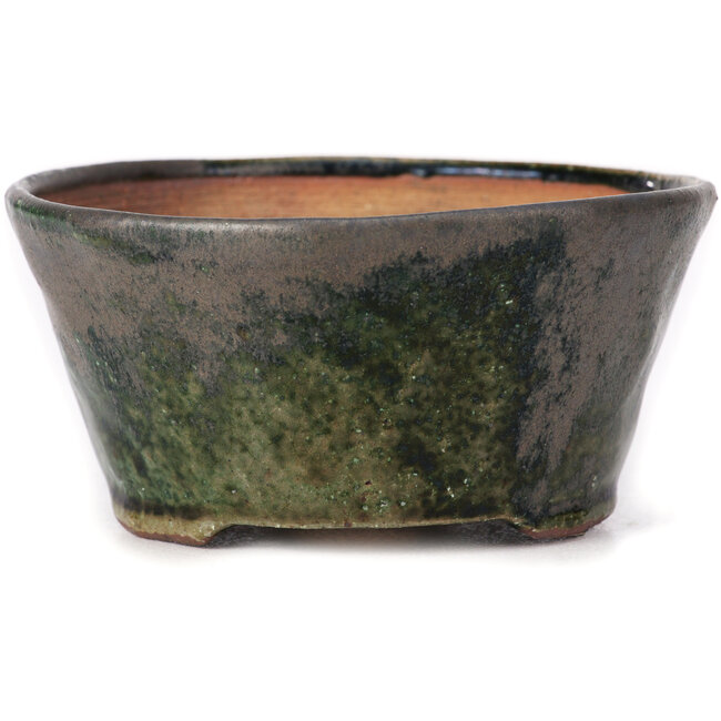 Pot à bonsaï rond vert par Bonsai - 105 x 105 x 50 mm