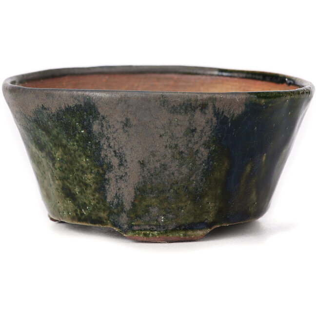 Round green bonsai pot by Bonsai - 105 x 105 x 50 mm