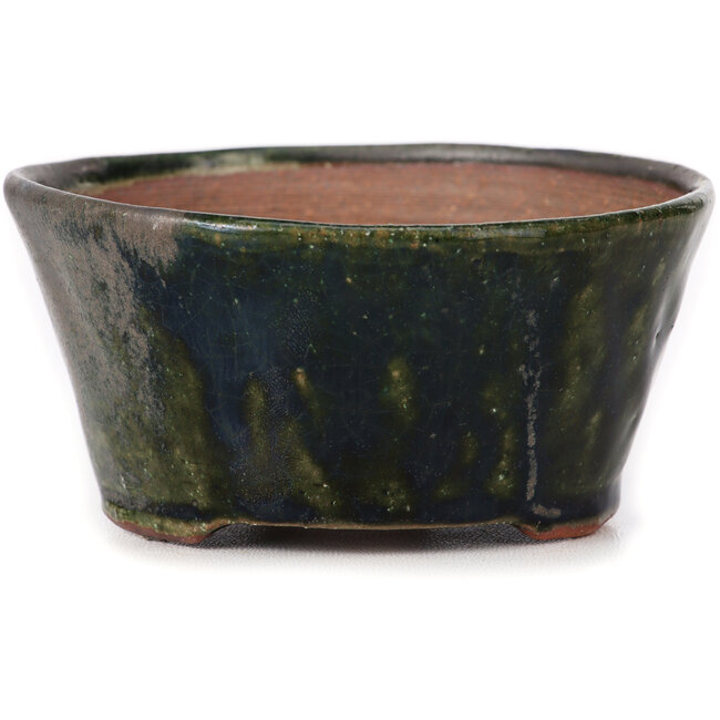 Ronde groene bonsai pot van Bonsai - 105 x 105 x 50 mm