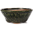 Round green bonsai pot by Bonsai - 125 x 125 x 50 mm