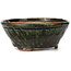 Ronde groene bonsai pot van Bonsai - 125 x 125 x 50 mm