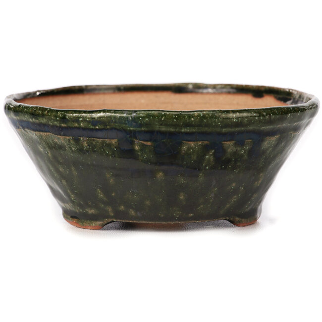 Ronde groene bonsai pot van Bonsai - 125 x 125 x 50 mm