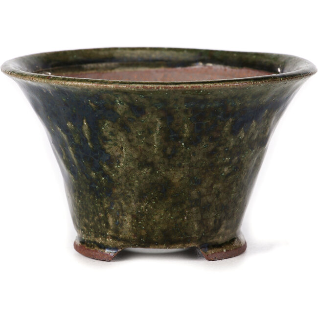 Vaso bonsai rotondo verde di Bonsai - 110 x 110 x 65 mm