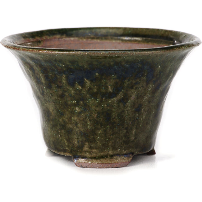 Runde grüne Bonsaischale von Bonsai - 110 x 110 x 65 mm