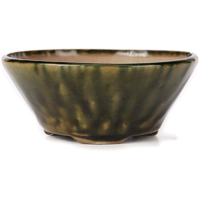 Runde grüne Bonsaischale von Bonsai - 110 x 110 x 45 mm